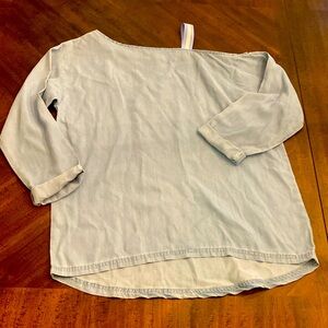Dear John Drop Shoulder size medium women’s NWT boutique blue denim